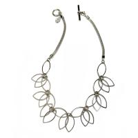 Pointed Ovals Mesh Necklace by ERICA ZAP