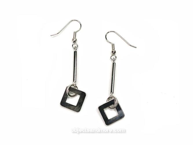 Square Drop Earrings by ERICA ZAP