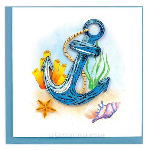 Anchor Quilling Card by QUILLING CARD