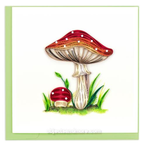 Wild Mushroom Quilling Card by QUILLING CARD