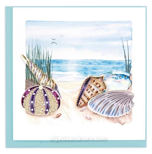 Seashells on the Shore by QUILLING CARD
