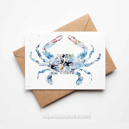 Blue Crab Plantable Card by AMANDA KLEIN