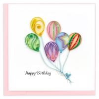 Colorful Balloon Bunch Card by QUILLING CARD