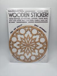 Snowflake Design Wood Sticker by PHILIP ROBERTS