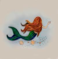 Mermaid BL995 by QUILLING CARD