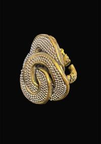 Swirl Beaded Ring by SELEN BAYRAK