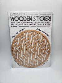 Triangle Design Wood Sticker by PHILIP ROBERTS