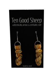 Yarn Skein Earring 2 by TEN GOOD SHEEP