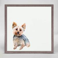 Best Friend - Bestie Yorkie Mini Framed Canvas by CATHY WALTERS