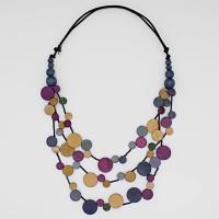 Purple Multi-Strand Millie Necklace by SYLVIA ECHAVARRIA