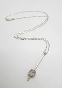 Long Line Broken Necklace by REBECCA ZINK