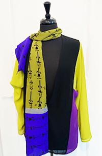 Lime Block Silk Jacket by KAVITA