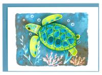 Sea Turtle Mini Card by QUILLING CARD