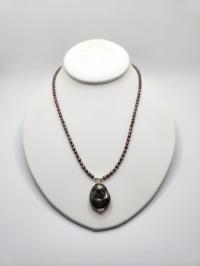 Bronzy Rice Pearls with Baroque Chocolate Pearl Necklace by DIANA KAHLENBERG