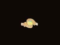 Opal Petite Pulse Ring IN0038 by RYAN EURE