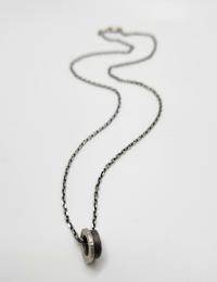 Edge Circle Necklace by REBECCA ZINK