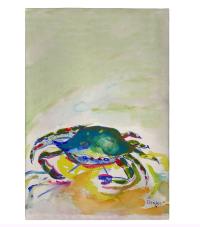 Green Crab Guest Towel by BETSY DRAKE