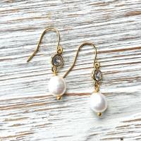 Fresh Water Pearl Earrings by NANCY GISSENDANER