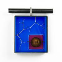 Blue/Mauve Square Wall Hanging by ANDREA HAFFNER