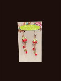 Roses are Red Fairy Petal Earrings by JANET PITCHER