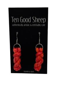 Yarn Skein Earring 8 by TEN GOOD SHEEP