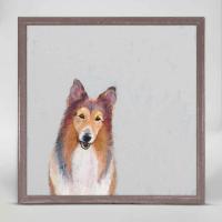 Best Friend - Collie Mini Framed Canvas by CATHY WALTERS