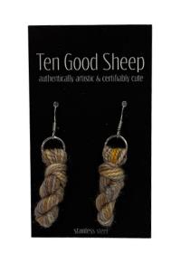 Yarn Skein Earring 9 by TEN GOOD SHEEP
