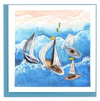 Sailboat Fleet by QUILLING CARD