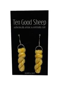 Yarn Skein Earring 1 by TEN GOOD SHEEP