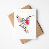 Hummingbird Plantable Card by AMANDA KLEIN
