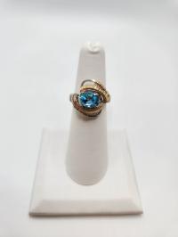 Nebula Mixed Swiss Blue Topaz Ring by RYAN EURE