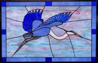 Blue Heron Panel by CHIARA READING