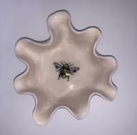Md Ruffle Bee Bowl by THERESA HOWARD