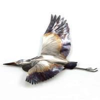 Blue Heron Flying MM145 by MARK MALIZIA