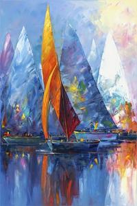 Sailboats by EDWARD PARK