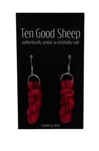 Yarn Skein Earring 4 by TEN GOOD SHEEP