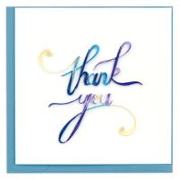 Thank You Script Card by QUILLING CARD