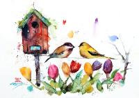 Springtime Birdhouse by DEAN CROUSER