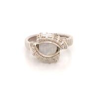 Pulse Silver Moonstone Ring 6 by RYAN EURE