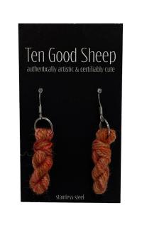 Yarn Skein Earring 12 by TEN GOOD SHEEP