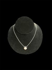 Coin Pearl Pendant 18" by NAOMI