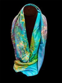 "Lagoon" Silk Scarf 9722 by COCOON HOUSE