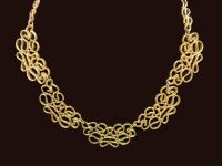 Lace Gold Necklace by SELEN BAYRAK