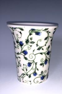 Sm Blue Flower Cup by THERESA HOWARD
