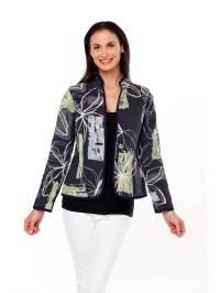 Versailles Indigo Artisan Classic Jacket by MARISSA SEMPRUCCI