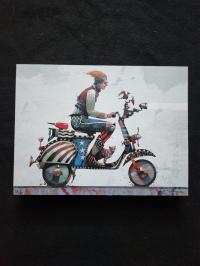 Scooter Dude- Wood Panel Edition by BRUCE HOLWERDA