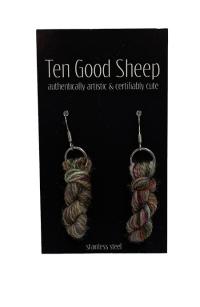 Yarn Skein Earring 5 by TEN GOOD SHEEP