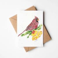 Holiday Cardinal Plantable Card by AMANDA KLEIN