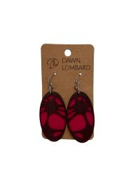 DL Oval 2 Red by DAWN LOMBARD