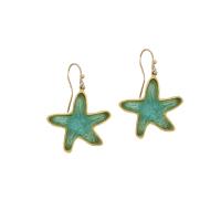 Starfish Glass Earrings by MICHAEL MICHAUD